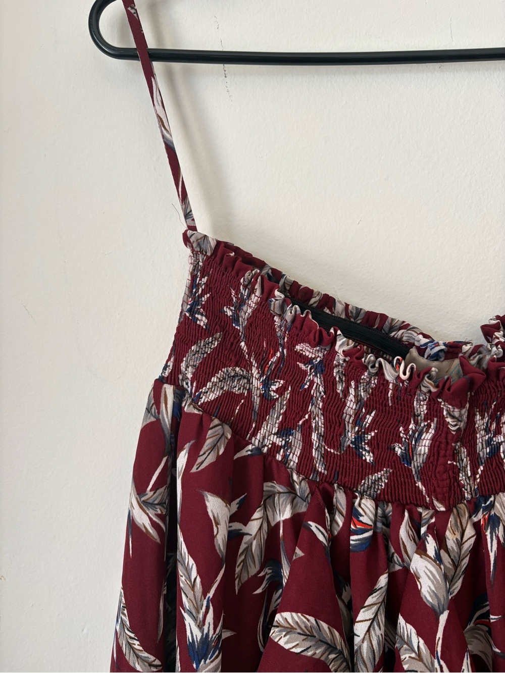 Reynah's Burgundy Floral Skirt - Picture 3 of 5